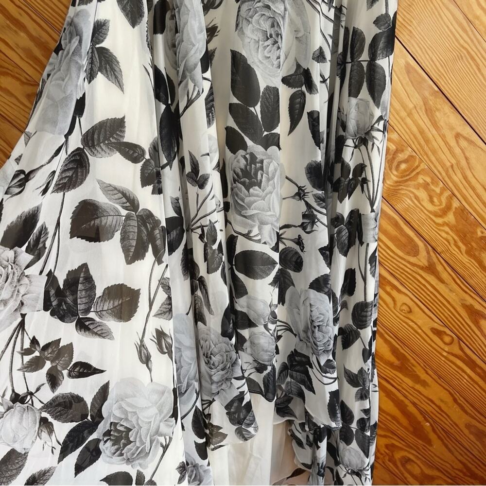 Eliza J Floral Halter High Low Midi Dress Chiffon - Picture 3 of 7